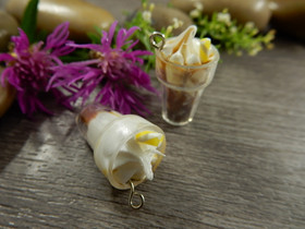 Jäätelöriipus, 26x13mm, ruskea, 1kpl