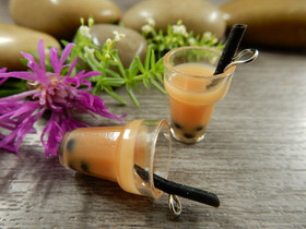 Kuplateeriipus, 27x14mm, vaaleanruskea, 1kpl