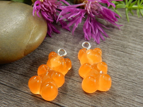 Nalleriipus, 21x11mm, oranssi, 1kpl