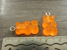 Nalleriipus, 21x11mm, oranssi, 1kpl