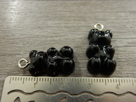 Nalleriipus, 21x11mm, musta, 1kpl