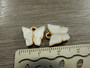 Perhonenriipus, 12x14mm, valkoinen, 1kpl