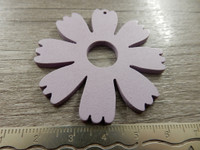Puuriipus kukka, 48x49mm, liila, 1kpl