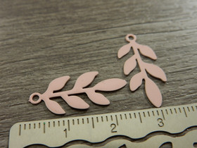 Lehtiriipus, 22x9mm, vaaleanpunainen, 1kpl