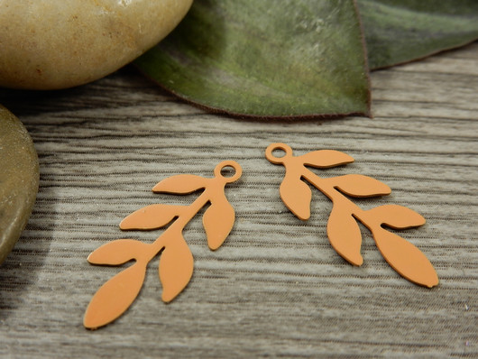 Lehtiriipus, 22x9mm, oranssi, 1kpl