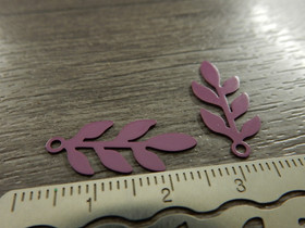 Lehtiriipus, 22x9mm, purppura, 1kpl