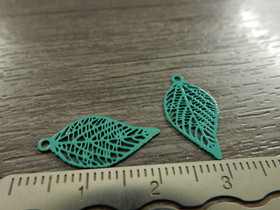 Lehtiriipus, 19x9mm, vihreä, 1kpl