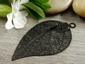 Lehtiriipus, 52x28mm, musta, 1kpl