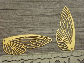 Siipiriipus, 50x20mm, kulta, 1kpl