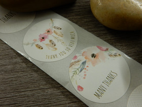 Thank you tarra, 25mm, moniväri, 10kpl