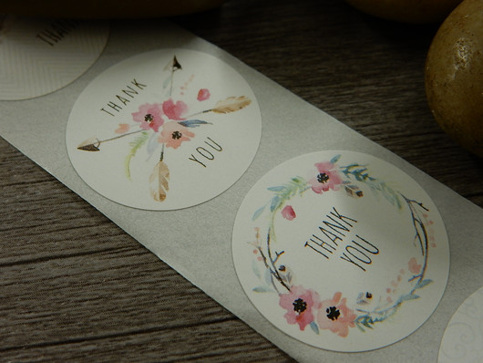 Thank you tarra, 25mm, moniväri, 10kpl