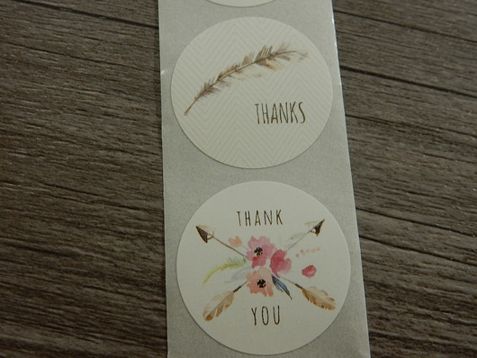 Thank you tarra, 25mm, moniväri, 10kpl