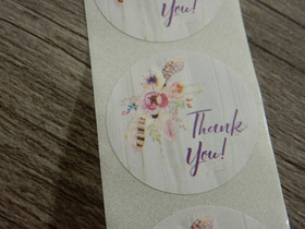 Thank you tarra, 25mm, moniväri, 10kpl