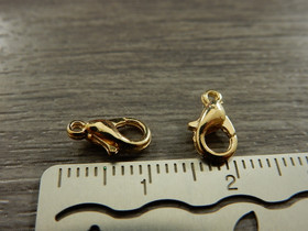 Papukaijalukko, 10mm, vaaleakulta, 10kpl