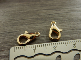 Papukaijalukko, 12mm, vaaleakulta, 10kpl