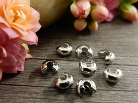 Päällyshelmi, 4mm, kromi, 20kpl