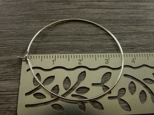 Korvakorurengas, 35x0.6mm, kirkashopea, 1pari