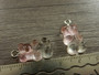 Nalleriipus glitter, 21x11mm, kirkas-vaaleanpunainen, 1kpl