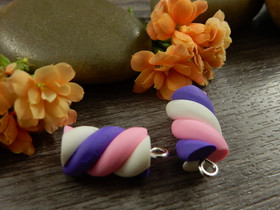 Vaahtokarkkiriipus, 21x10mm, moniväri, 1kpl