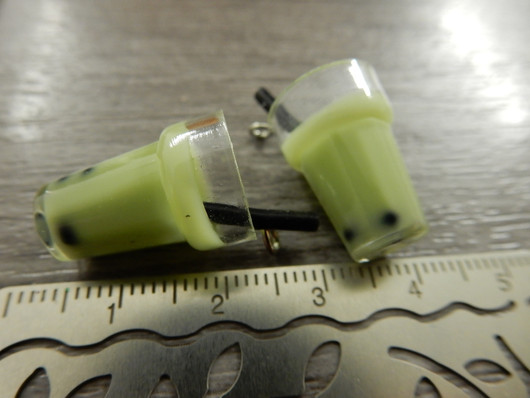 Kuplateeriipus, 27x14mm, vaaleanvihreä, 1kpl