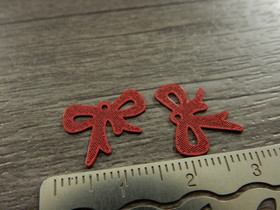 Rusettiriipus, 11x14mm, punainen, 1kpl