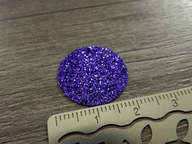 Paljetti/riipus, 20mm, liila, 1kpl