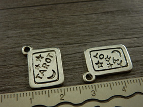 Tarotriipus, 18x14mm, kromi, 1kpl