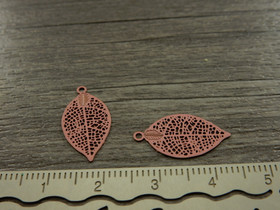 Lehtiriipus 19x10mm, vaaleanpunainen, 1kpl