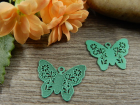 Perhonenriipus, 12x14mm, vihreä, 1kpl