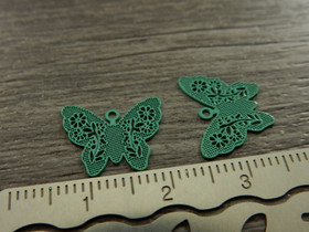 Perhonenriipus, 12x14mm, vihreä, 1kpl