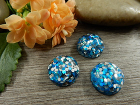 Kapussi kimalle, 12mm, sininen, 1kpl