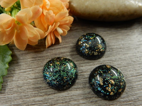 Kapussi kultahippu, 12mm, tumma, 1kpl