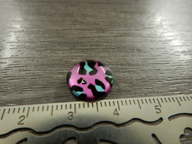 Kapussi kuvio, 12mm, pinkki, 1kpl