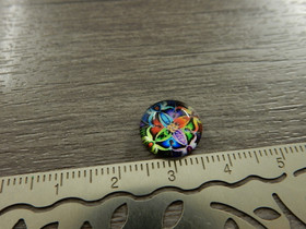 Kapussi kuvio, 12mm, moniväri, 1kpl