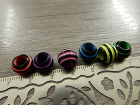 Akryylihelmi raita, 10mm, mixsetti, 20kpl