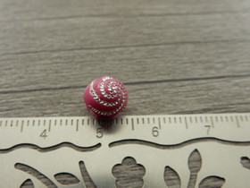 Akryylihelmi kierre, 8mm, mixsetti, 20kpl