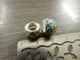Shamballa pandora helmi, 12x7mm, ab kirkas, 1kpl