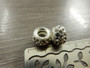 Shamballa pandora helmi, 12x7mm, kirkas, 1kpl