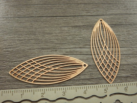 Pisarariipus, 40x16mm, ruusukulta, 1kpl