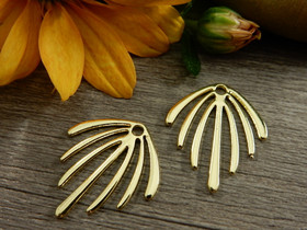 Lehtiriipus, 20x22mm, kulta, 1kpl 