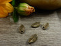 Lehtiriipus, 7x4mm, pronssi, 1kpl