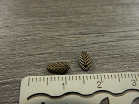 Lehtiriipus, 7x4mm, pronssi, 1kpl