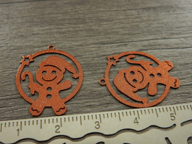 Pipaririipus, 20x24mm, ruskea, 1kpl