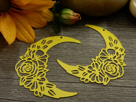 Kuuriipus, 35x31mm, keltainen, 1kpl 