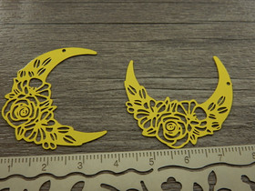 Kuuriipus, 35x31mm, keltainen, 1kpl 