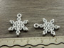 Lumihiutaleriipus, 20x15mm, valkoinen, 1kpl 
