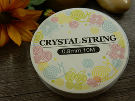 Joustolanka, 0.8mm, kirkas, 10m
