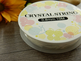 Joustolanka, 0.8mm, kirkas, 10m