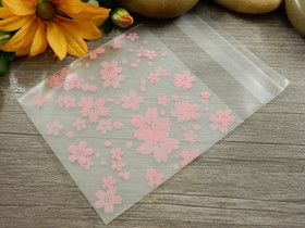 Sellofaanipussi, 7x10cm, kukat, 1kpl