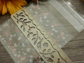 Sellofaanipussi, 7x10cm, sydän, 1kpl